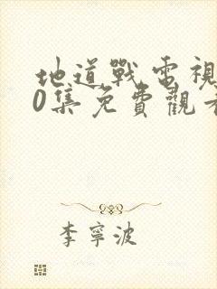 地道战电视剧40集免费观看