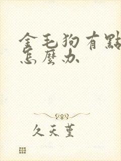 金毛狗有点拉稀怎么办