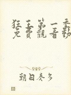 狂王第一季全集免费观看动漫版