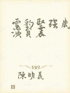 雪豹坚强岁月的演员表