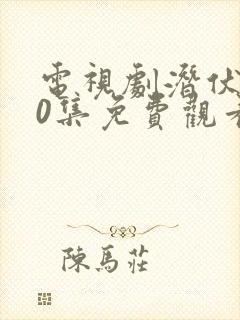 电视剧潜伏第30集免费观看