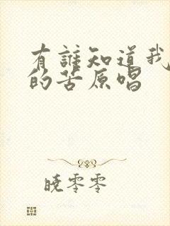 有谁知道我心里的苦原唱