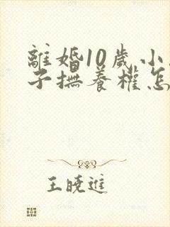 离婚10岁小孩子抚养权怎么判定