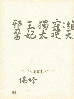 邪王独宠:绝色医妃太逆天