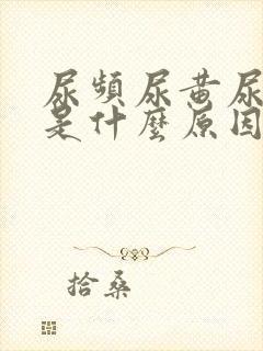 尿频尿黄尿不尽是什么原因