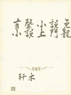 有声小说免费听小说上门龙婿