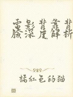 电影背靠背脸对脸深度解析