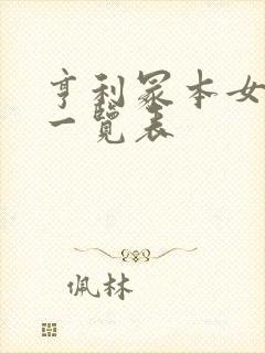 亨利冢本女演员一览表