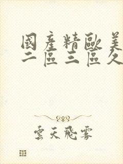 国产精欧美一区二区三区久久封面