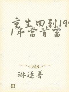 重生回到1991年当首富