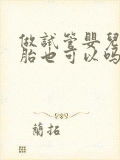 做试管婴儿双胞胎也可以吗