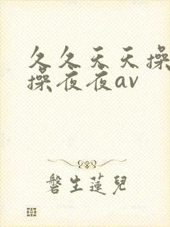 久久天天操狠狠操夜夜av
