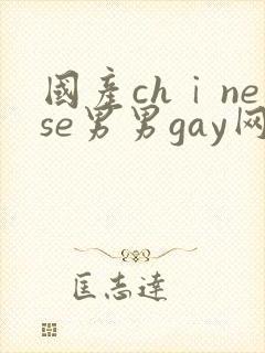 国产chⅰnese男男gay网站封面