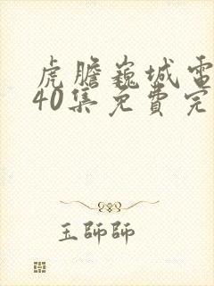 虎胆巍城电视剧40集免费完整版封面