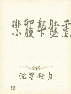 排卵期肚子胀痛小腹下坠怎么缓解