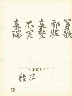 来不来都等你陈瑞完整版歌词