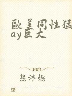 欧美同性猛男gay巨大封面