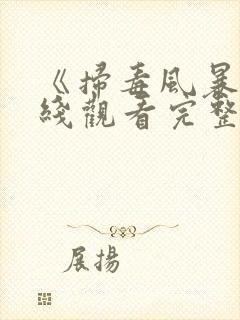 《扫毒风暴》在线观看完整版