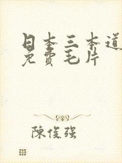 日本三本道成人免费毛片封面