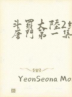 斗罗大陆2绝世唐门第一集