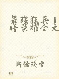 最强狂兵Ⅱ:黑暗荣耀全文