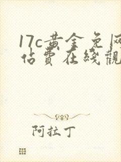 17c黄金免网站费在线观看
