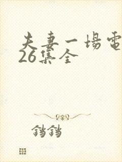夫妻一场电视剧26集全