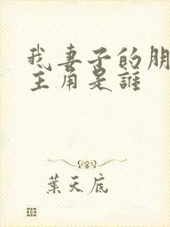 我妻子的朋友女主角是谁