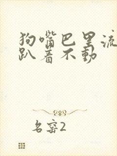 狗嘴巴里流粘液趴着不动