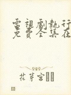 电视剧执行法官免费全集在线观看免费封面