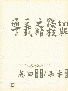通天之路txt下载精校版