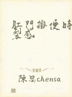 肛门排便时有撕裂感