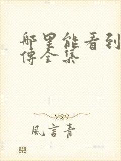 哪里能看到藏海传全集