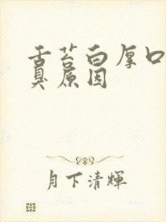 舌苔白厚口苦口臭原因