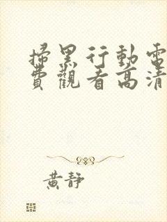 扫黑行动电影免费观看高清完整版