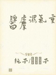 脾虚湿气重舌苔白厚