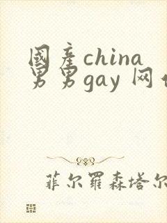 国产china男男gay 网站