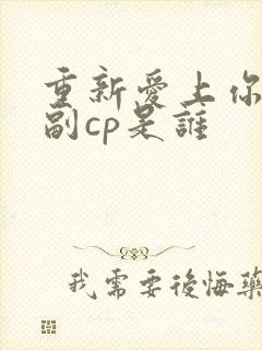 重新爱上你泰剧副cp是谁