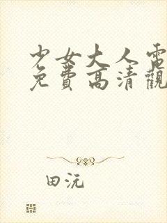 少女大人电视剧免费高清观看