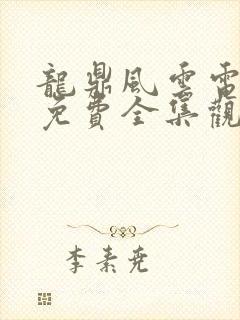 龙鼎风云电视剧免费全集观看