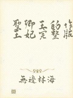 圣卿王的作妖小王妃完整版封面