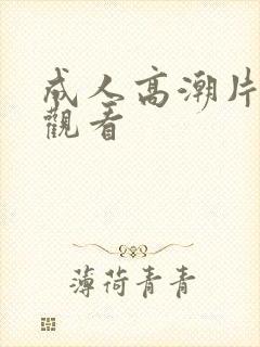 成人高潮片免费观看