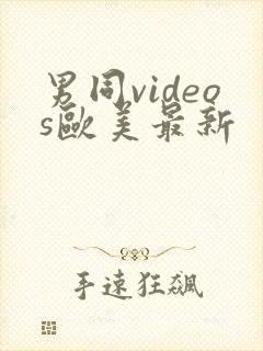 男同videos欧美最新
