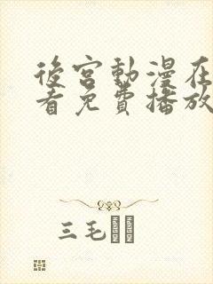 后宫动漫在线观看免费播放全集