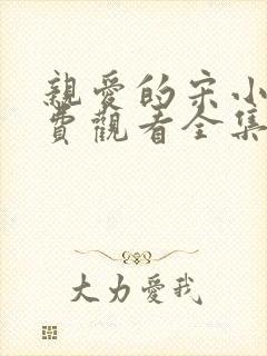 亲爱的宋小姐免费观看全集