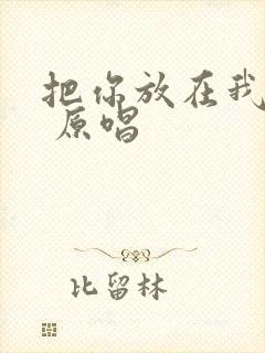 把你放在我心里 原唱