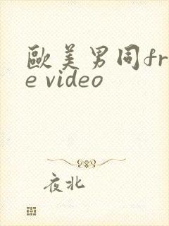 欧美男同free video