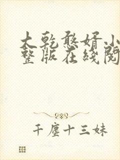 大乾憨婿小说完整版在线阅读