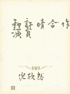 和许晴合作的男演员封面