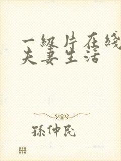 一级片在线观看夫妻生活